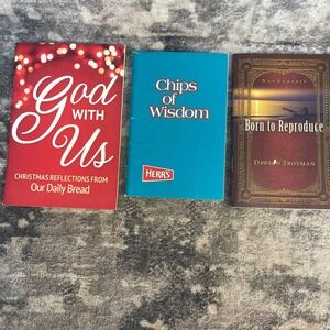 Christian Booklet Lot Born to Reproduce Chips of Wisdom Daily Bread 3pk